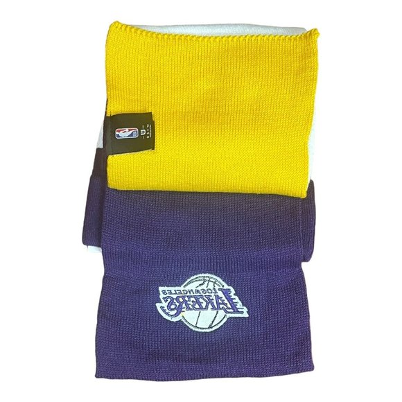 Ultra Game Los Angeles Lakers NBA Basketball Beanie & Scarf Set NWT - Picture 2 of 4